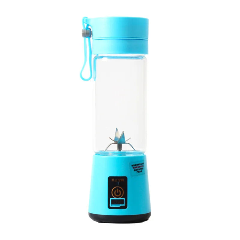 Mini Liquidificador Portátil com 6 Lâminas Recarregável