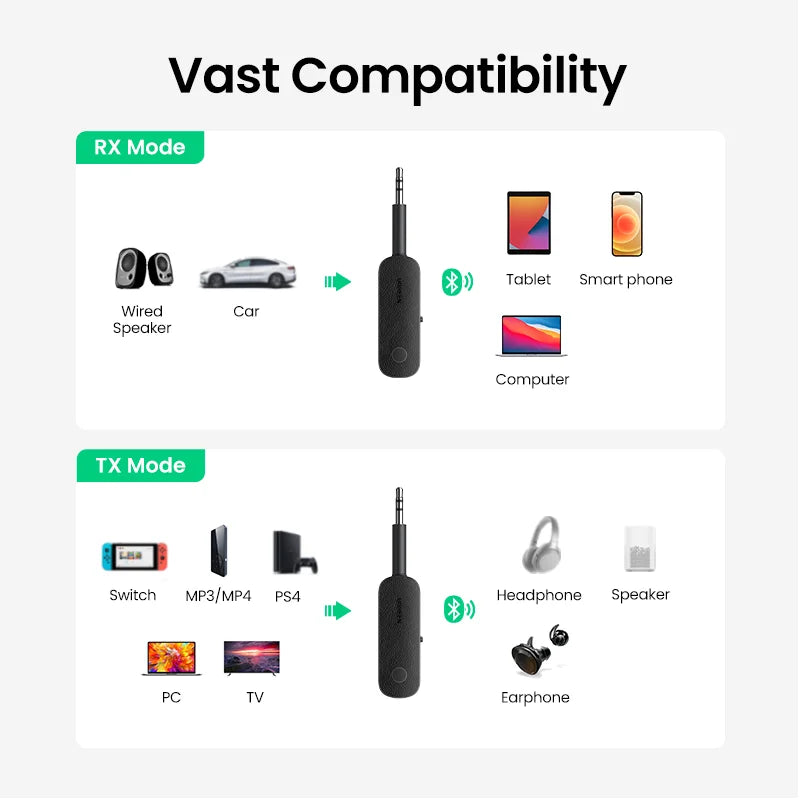 Adaptador bluetooth 2 em 1
